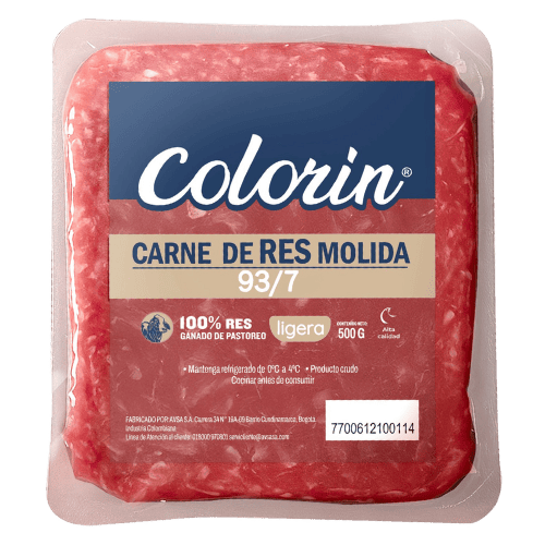 Carne Molida de Res 93/7 500 g Refrigerada