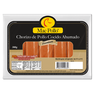 Chorizo Ahumado X 5 Und X 300 Grs - Mac Pollo