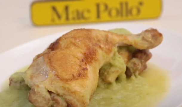 pierna pernil rellena en plato
